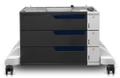 HP Color LaserJet 3x500-arks pappersmatare och stativ