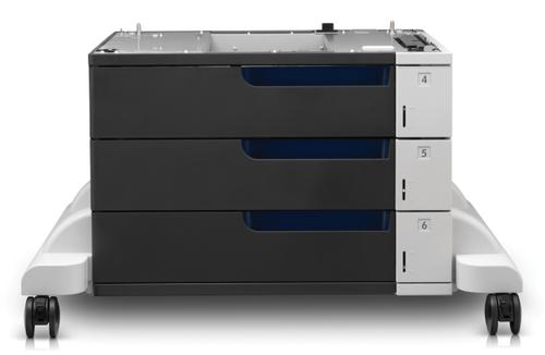 HP Color LaserJet 3x500-arks papirføder og stativ (CE725A)
