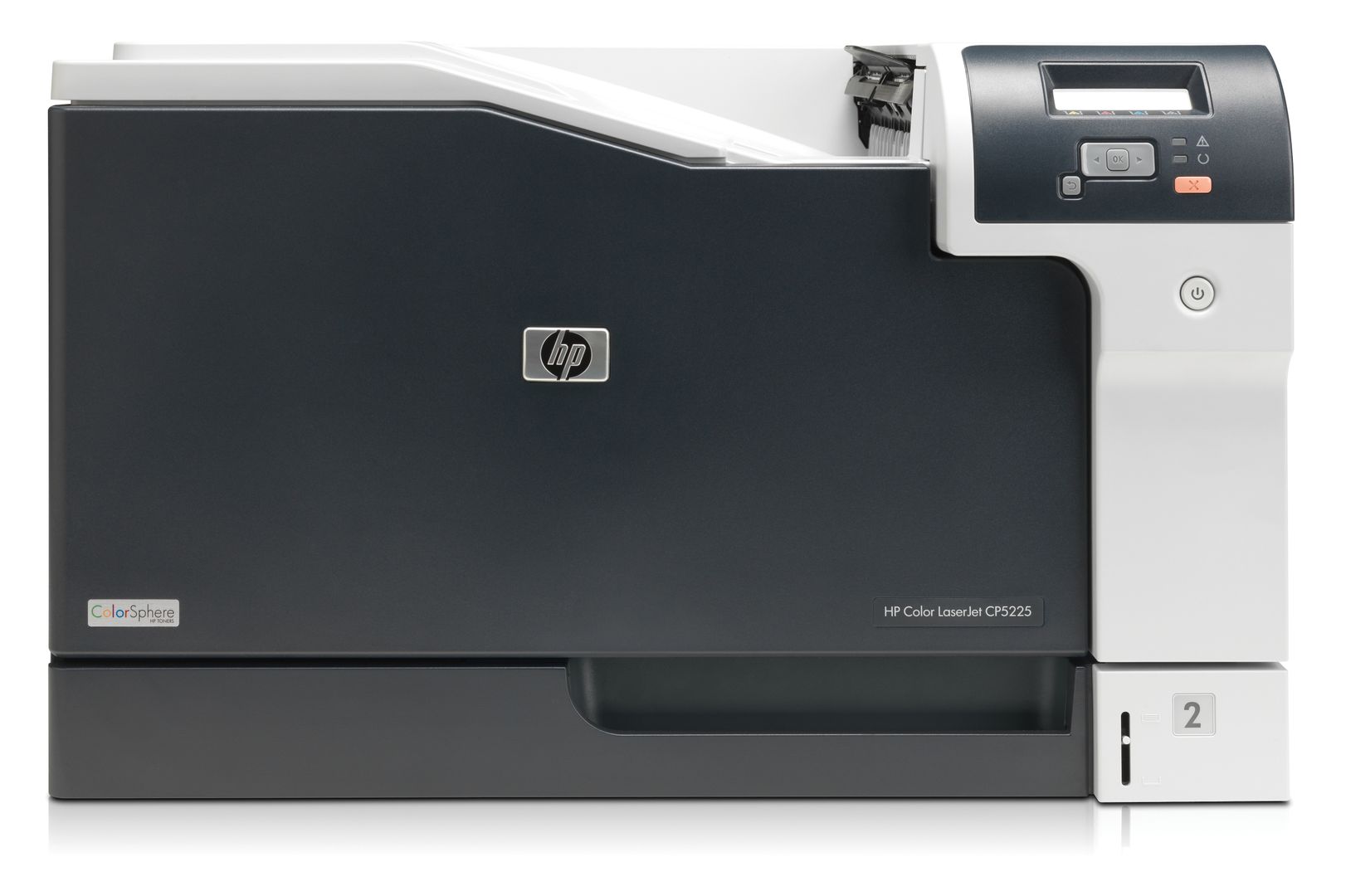 HP P Color LaserJet Professional CP5225dn 20ppm mono colour, A4, duplex, 600x600dpi, 192MB memory, 250 paper tray, 100 sheet purpose tray, hi-speed USB 2.0, built-in fast ethernet | Synigo