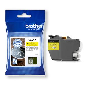 BROTHER LC422Y - Yellow - original - ink cartridge - for Brother MFC-J5340DW,  MFC-J5345DW,  MFC-J5740DW,  MFC-J6540DW,  MFC-J6940DW (LC422Y)
