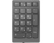 LENOVO o Go Wireless Numeric Keypad - Keypad - wireless - 2.4 GHz - key switch: Scissor-Key - storm grey - retail (4Y41C33791)