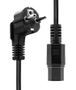 ProXtend Power Cord Schuko Angled to C15 1M Black (PC-FAC15-001)