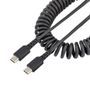 STARTECH StarTech.com 0.5m USB C to USB C Coiled Heavy Duty Fast Charge and Sync Cable (R2CCC-50C-USB-CABLE)