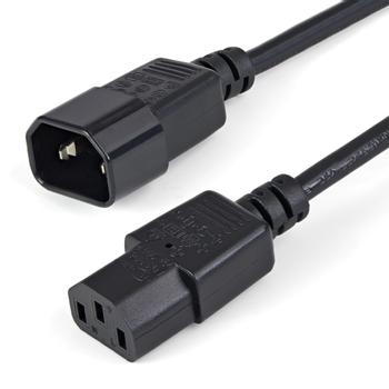 STARTECH 1m Standard Computer Power Cord Extension - C14 to C13 (PXT1001M)