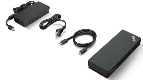 LENOVO o ThinkPad Universal Thunderbolt 4 Smart Dock - Docking station - Thunderbolt 4 - HDMI, 2 x DP, Thunderbolt - GigE - 135 Watt - for ThinkPad P16s Gen 1, T15p Gen 2, T16 Gen 1, X1 Extreme Gen 4, X1 Nan (40B10135UK)