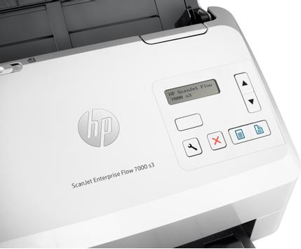 HP ScanJet Enterprise Flow 7000 s3 Sheet-feed Scanner - dokumentskanner - stasjonær - USB 3.0, USB 2.0 (L2757A#B19)