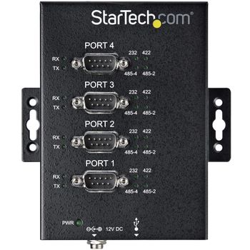 STARTECH 4-Port Industrial USB to RS-232/ 422/ 485 Serial Adapter-15 kV ESD Protection	 (ICUSB234854I)