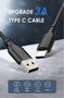 CABLETIME Cabletime USB 2.0 kabel, USB-C: Han - USB-A: Han,, 2,0m, 3A Max, Sort