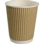 _ Kaffebæger,  ABENA Gastro, 9cm, Ø8cm, 24 cl, brun, pap/PE, 8 oz, ripple wall