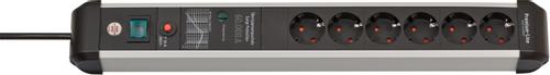 BRENNENSTUHL Ext.socket,  6 ways, 60000A protection,  3m cable (1391010600)