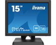IIYAMA ProLite T1531SAW-B6 - LED monitor - 15" - touchscreen - 1024 x 768 - VA - 350 cd/m² - 2500:1 - 18 ms - HDMI, VGA, DisplayPort - speakers - matte black