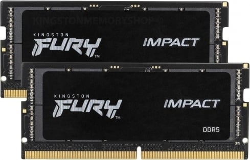 KINGSTON 64GB DDR5-4800MHZ CL38 SODIMM (KIT OF 2) FURY IMPACT MEM (KF548S38IBK2-64)