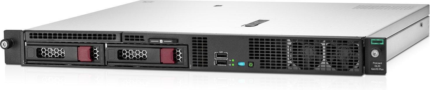 Hewlett Packard Enterprise - HPE ProLiant DL20 Gen10 Plus Base - Server -  rack-mountable - 1U - 1-way - 1 x Xeon E-2314 / 2.8 GHz - RAM 16 GB - SATA  -