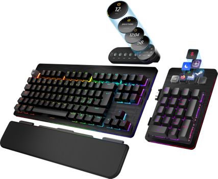MOUNTAIN Everest Max - MX Red - Black - Gaming Tastatur - Nordisk - Sort (MG-EVK1B-CR1-NO)