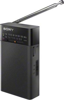 SONY ICFP27.CE7 Light Portable FM Radio with headphone socket battery powered with hand strap Vertical shape (ICFP27.CE7)