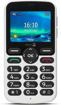 DORO 5861 WHITE/ BLACK   GSM (8203)