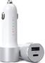 SATECHI Car Charger with PD 1xUSB-C and 1xUSB-A - Silver