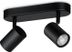 WiZ Imageo dobbelt spotlight 2x5W (sort) plug-and-play, Smart dimming Wi-Fi/ Bluetooth, WiZ-app, IP20, 5W