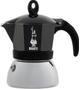 Bialetti Moka Induction Black -mutteripannu, 4 kuppia