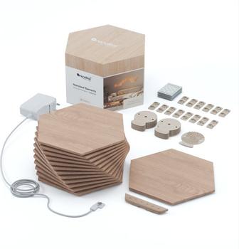 NANOLEAF Elements - Wood Look Hexagons Starter Kit- 13 Panels (NL52-K-3002HB-13PK)