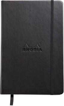 RHODIA Notatbok CLAIREFONTAINE A5 linjert sort (118609C)