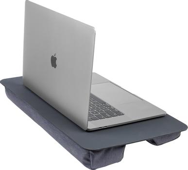 TUCANO Comodo Laptop Pillow, Blue Grey (Large) (MA-LDCOM-L-GB)
