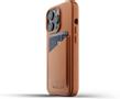 MUJJO iPhone 13 Pro Leather Wallet Case Tan