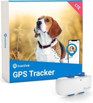 Tractive GPS for hund Live sporing, Vanntett og holdbar konstruksjon,  Festes i halsbånd (TRNJAWH)