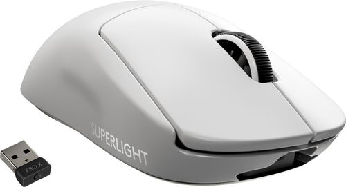 LOGITECH PRO X SUPERLIGHT Wireless Gaming Mouse, White (910-005943)
