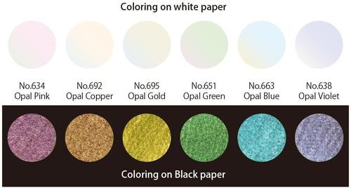 ZIG GANSAI TAMBI Opal Colors 6 colors set (MC20OC/6V)