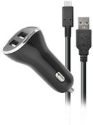 STEELPLAY Car Charger with 2 USB Ports 2.6A + 2m Charge Cable Switch