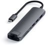 SATECHI Slim USB-C MultiPort -adapteri, Space Grey