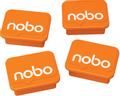 NOBO Magneter Whiteboard 18x22 mm, orange (4 st) 18 x 22 mm. För användning på magnetiska whiteboardtavlor. Paket med 4