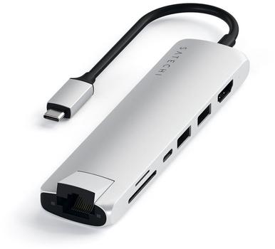 SATECHI USB-C Slim Multi-Port  Adapter Dockingstation (ST-UCSMA3S)