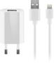 GOOBAY flach1A Lightning 44978 Caricatore USB Presa di corrente Corrente di uscita max. 1000 mA 1 x Presa A USB 2.0,, Indendørs, Strøm, 5 V, 1 m, Hvid