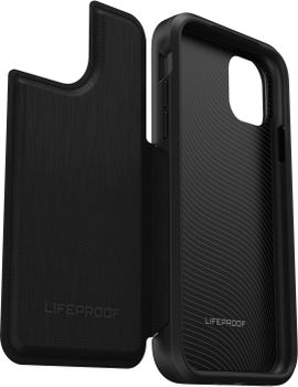 LIFEPROOF FLiP - Vikbart fodral för mobiltelefon - svart/ grå,  mörk natt - för Apple iPhone 11 (77-63484)