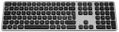 SATECHI Wireless Bluetooth Keyboard - ND - Gaming Tastatur - Nordisk - Grå