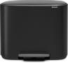 BRABANTIA BO pedalspand Matt Black 11+23 ltr