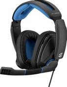 EPOS S GSP 300 - Headset - full size - wired - 3.5 mm jack - noise isolating - black, blue