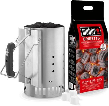 WEBER 3-in-1 Rapid Fire Chimney Starter Set (17631)