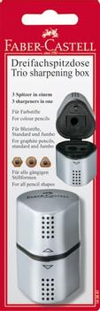 FABER-CASTELL Dreifachspitzdose Grip 2001 silber BK (183897)