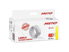 METO Prisetikett METO 22X12mm rød (6)