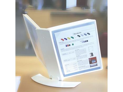 TARIFOLD Bordstativ TARIFOLD A4 10 lommer hvit (HD76540_96-25)