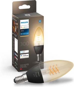PHILIPS Hue White Filament E14 B39 Candle Light - 1-pakning (929002479501)