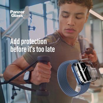 PanzerGlass APPLE WATCH 4/5/6/S E 44MM GLASS FULL BODY BLACK AB ACCS (3641)