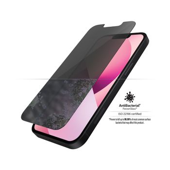 PanzerGlass iPhone 13 Mini Privacy Skjermbeskytter Herdet glass, antibakteriell,  heldekkende (P2741)
