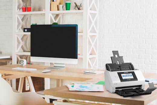 Epson WorkForce DS-790WN - dokumentskanner - stasjonær - USB 3.0, Gigabit LAN, Wi-Fi(n), USB 2.0 (Host) (B11B265401)