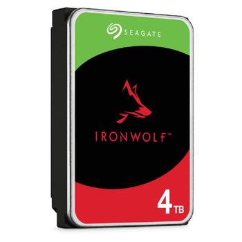 SEAGATE IronWolf ST4000VN006 - Hårddisk - 4 TB - inbyggd - SATA 6Gb/s - 5400 rpm - buffert: 256 MB - med 3 års Rescue Data Recovery (ST4000VN006)