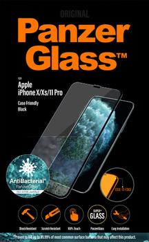 PanzerGlass iPhone X/Xs/XI, Black (Case Friendly) (2664)