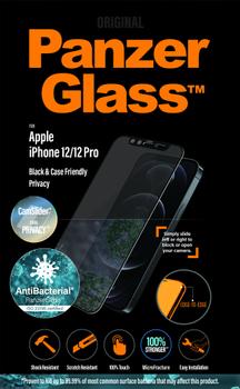 PanzerGlass iPhone 12 Pro (CF) CamSlider Privacy AB, Black (P2714)